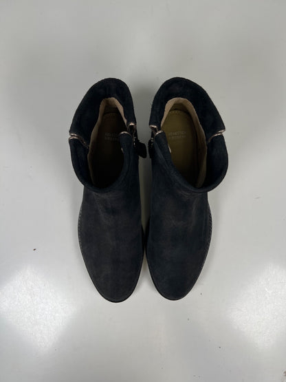 Johnston and Murphy Women’s Black Suede Liliana Ankle Boots - 8