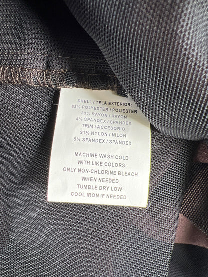 SagHarbor Women’s Brown Stretch Slimming Solution Dress Pants - 18