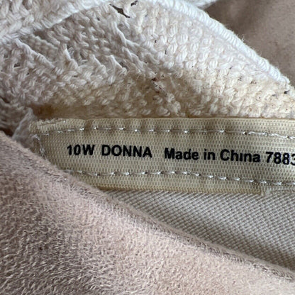 Lifestride Women's Ivory/Cream Donna Cork Wedge Sandals - 10 Wide