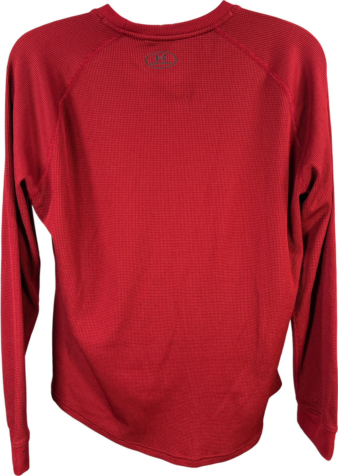 Under Armour Men’s Red Loose Fit Waffle Knit Long Sleeve Shirt - XL