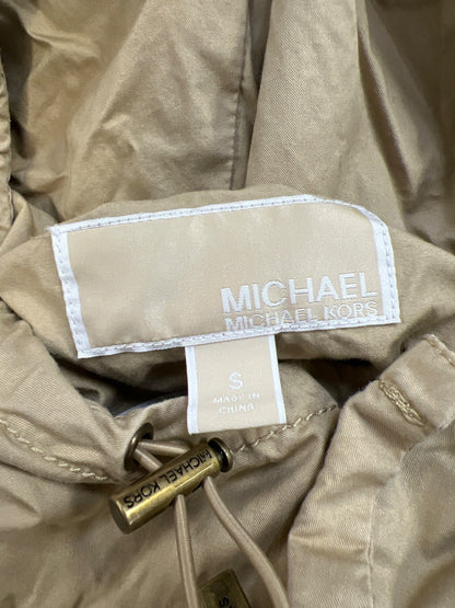 Michael Kors Women’s Beige Lightweight Military Hooded Jacket - S