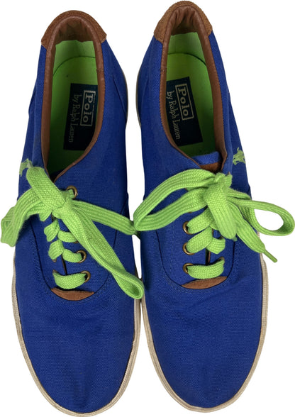 Polo Ralph Lauren Men’s Blue Canvas Vaughn Low Top Sneakers - 10.5D