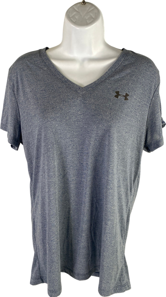 Under Armour Women’s Blue Threadborne V-Neck T-Shirt - L