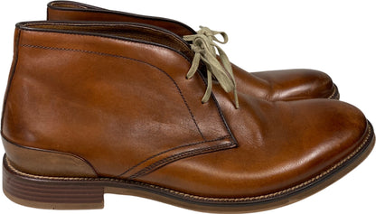 Johnston and Murphy Men’s Brown Leather Lace Up. Dress Chucka Boots - 10