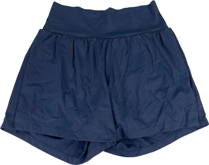 Halara Women’s Navy Blue Softlyzero Airy 2 in 1 Lined Athletic Shorts - L Long