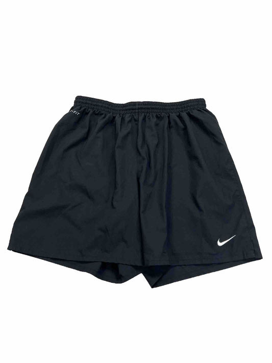Nike Men's Black Lined Dri-Fit Athletic Shorts - L