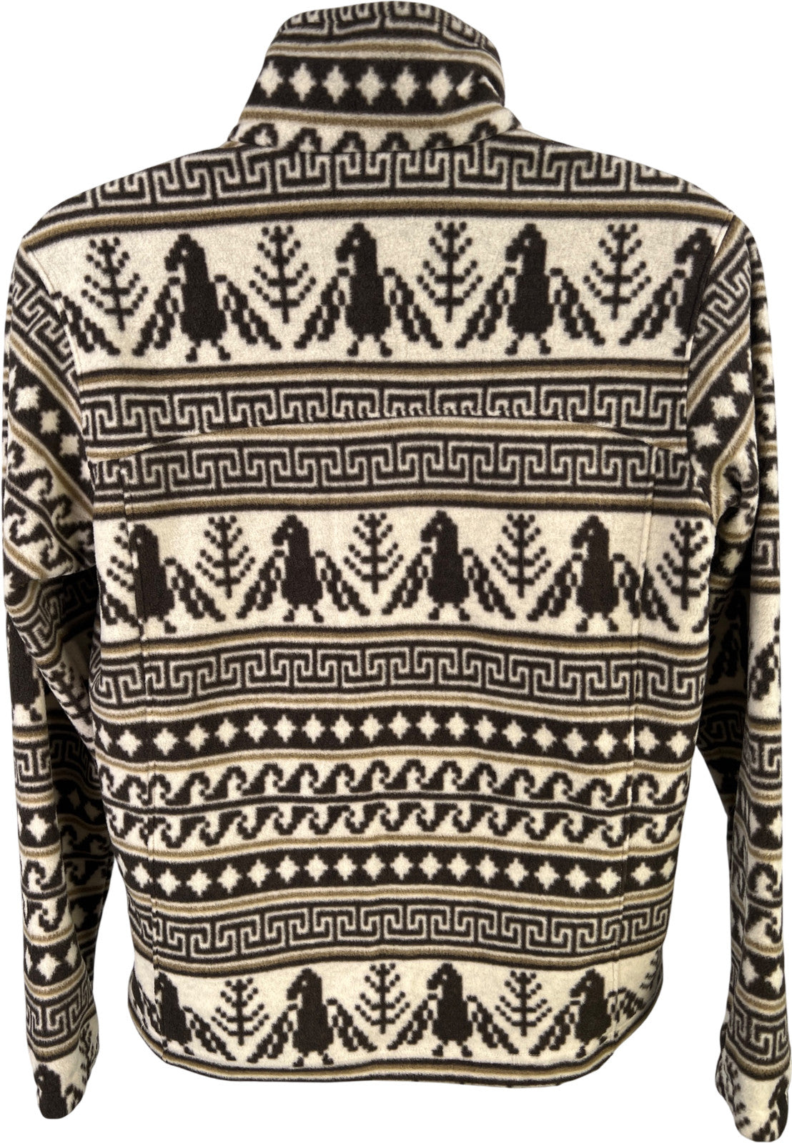 Columbia Men’s Brown Native Navajo Full Zip Fleece Jacket - M