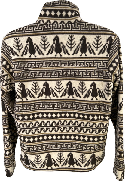 Columbia Men’s Brown Native Navajo Full Zip Fleece Jacket - M