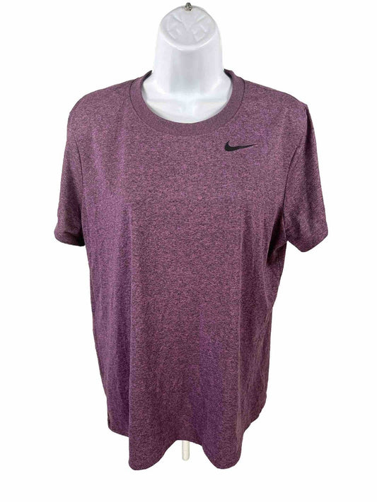Nike Women's Purple Short Sleeve Nike Tee Shirt - XL