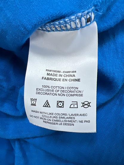 Nike NFL Team Apparel Men’s Blue Detroit Lions Long Sleeve Hooded Shirt - M