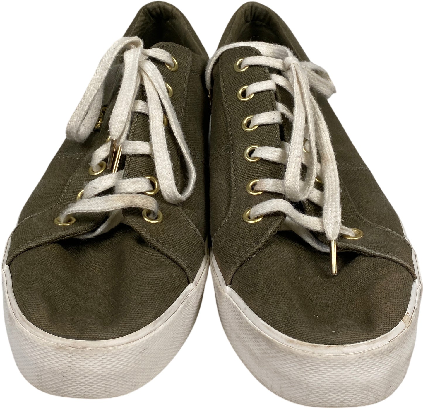 Keds Women’s Green Canvas Jump Kick Duo Platform Sneakers - 10