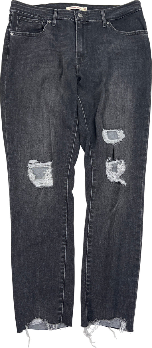 Levi’s Women’s Black Denim 721 High Rise Skinny Stretch Jeans - 32