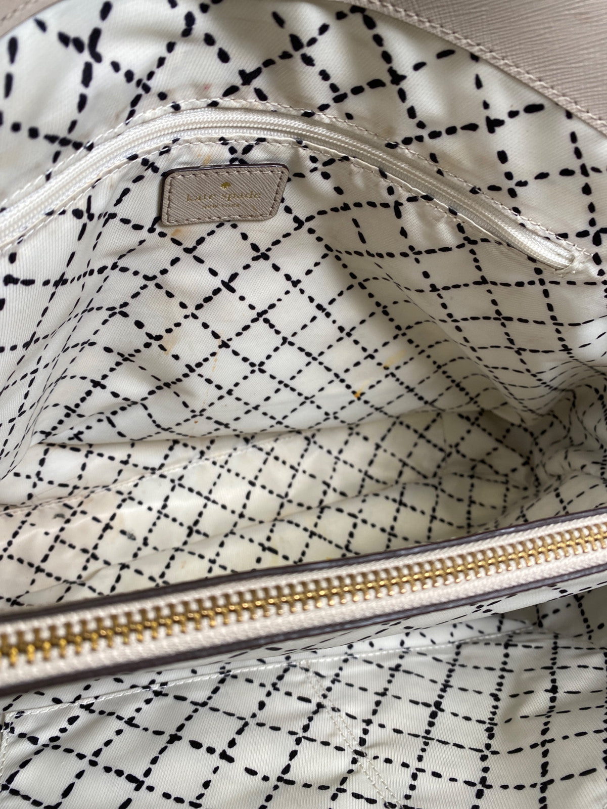 Kate Spade Women’s Taupe/Gray Cove Street Handbag Purse