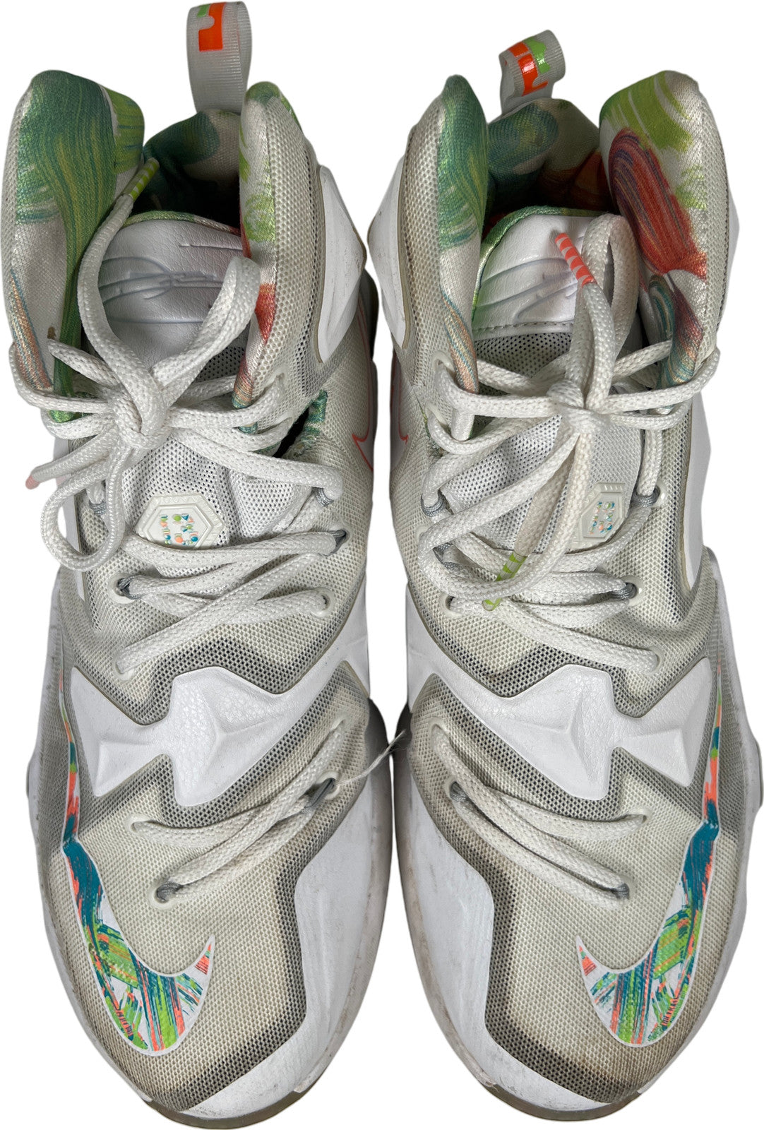 Nike LeBron James Men’s White Easter Lace Up Basketball Shoes - 8