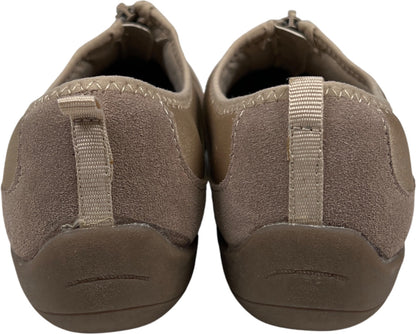 Cobbie Cuddlers Women’s Taupe/Beige Suede Zip Top Walking Shoes - 9