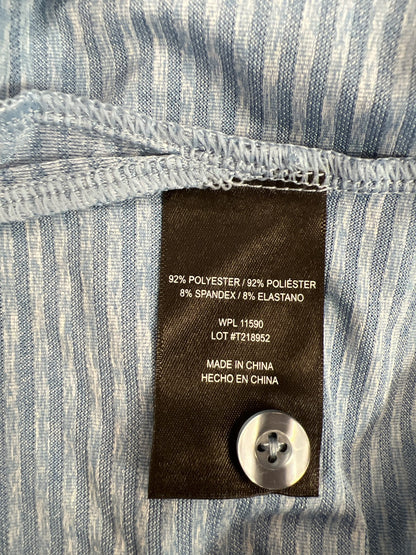 32 Cool Men’s Blue Short Sleeve Athletic Polo Shirt - XXL