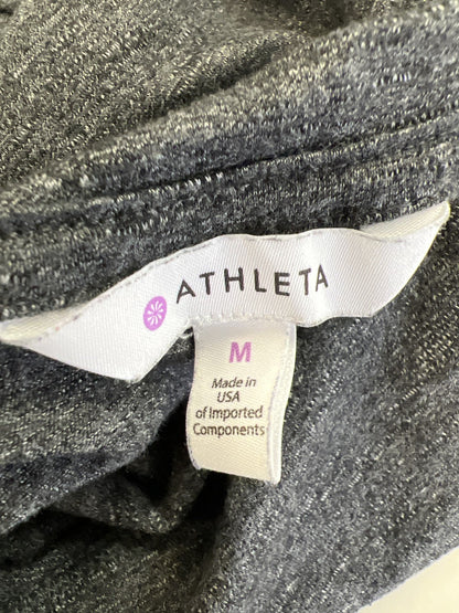 Athleta Women’s Gray Open Twist Back Long Sleeve Shirt - M