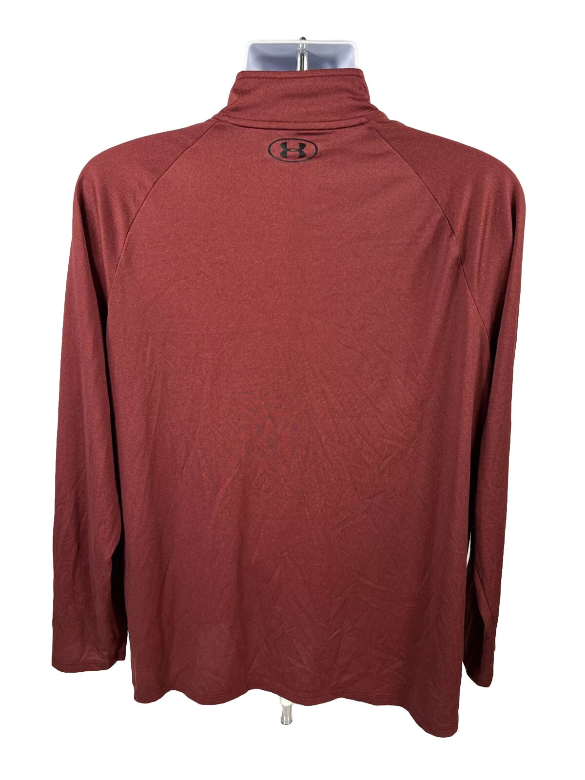 Under Armour Men's Dark Red HeatGear Long Sleeve Athletic Shirt - XL