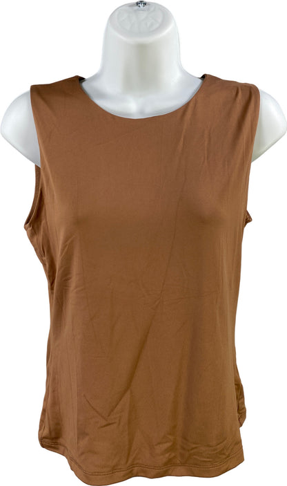 Tahrari Women’s Brown Modern Essentials Sleeveless Tank Top - M