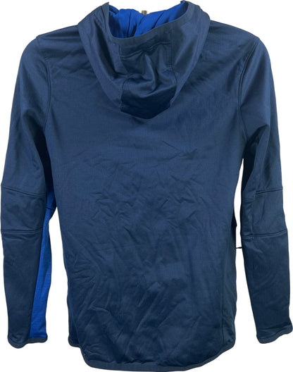Under Armour Men’s Blue Coldgear Reactor Fitted Long Sleeve Hooded Shirt - S