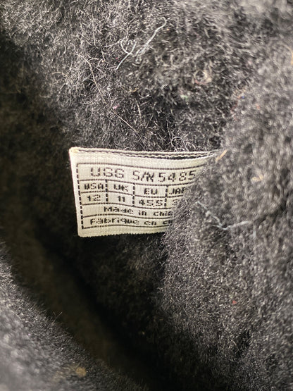 UGG Men’s Black Leather/Suede Shearling Lined Boots - 12