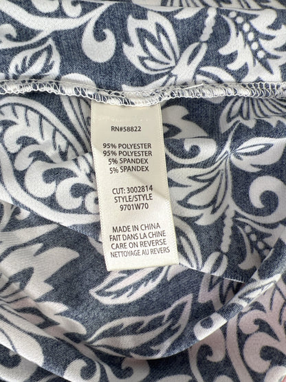 Max Studio Women’s Blue Jersey Tunic Tank Top - S