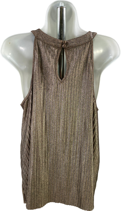 Torrid Women’s Bronze Metallic Sleeveless Blouse - Plus 00