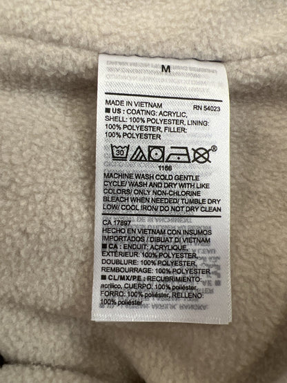 Old Navy Women’s Beige Fleece Lined Full Zip Puffer Vest - M