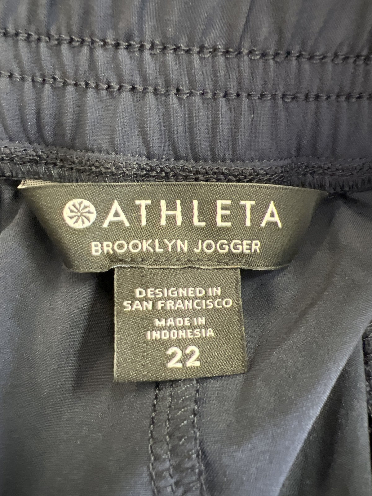 Athleta Women’s Navy Blue Pull On Brooklyn Athletic Jogger Pants - 22