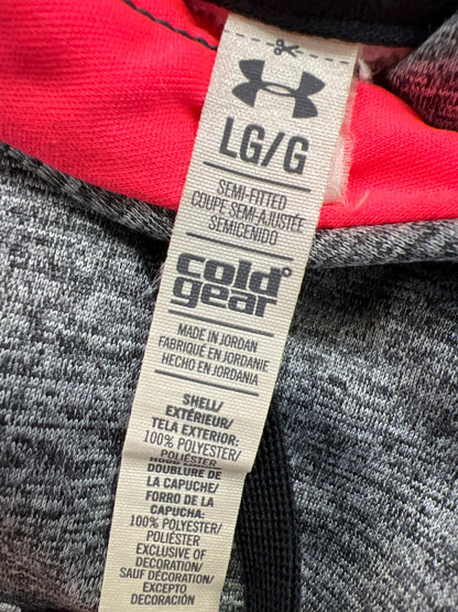 Under Armour Women’s Gray/Pink Heather ColdGear Pullover Sweatshirt - L