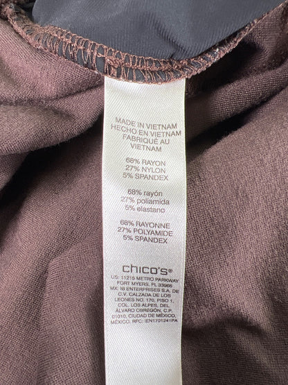 Chico’s Fabulously Slimming Women’s Brown Pull On Leggings - 2/US L