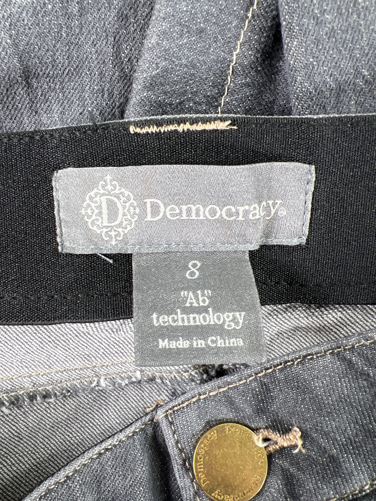 Democracy Women’s Gray Wide Leg Denim Jeans - 8