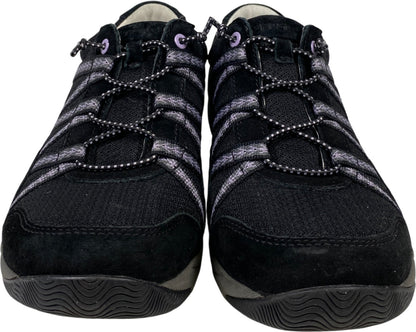 Dansko Women’s Black Suede Harlyn Slip On Walking Shoes - 38/US 8.5
