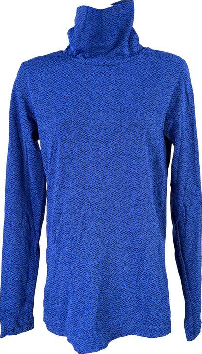 Athleta Women’s Blue Flurry Peak Turtleneck Athletic Shirt - M