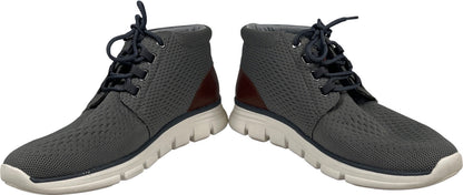 Johnston and Murphy Men’s Gray Amherst Lug Knit Chukka Boots - 10