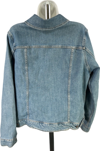 Levi’s Women’s Medium Wash Long Sleeve Button Up Denim Jacket - Plus 1X