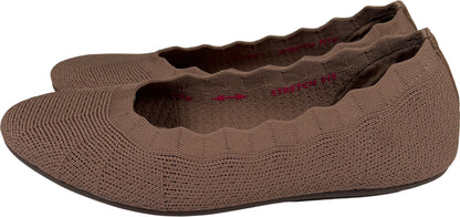Skechers Women’s Brown Air Cooled Stretch Memory Foam Flats - 6.5