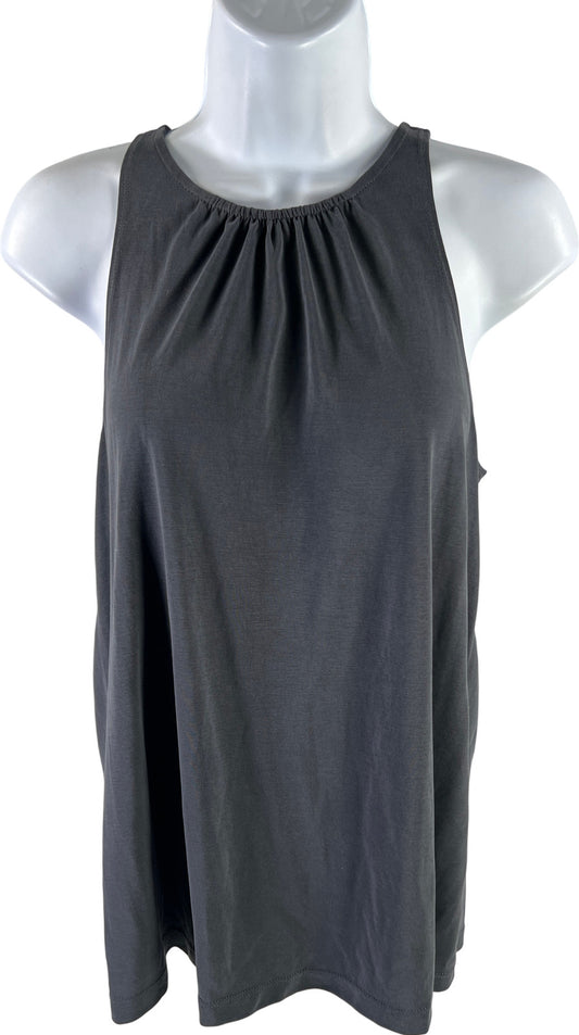 LOFT Women’s Gray Sleeveless Button Back Tank Top - XS
