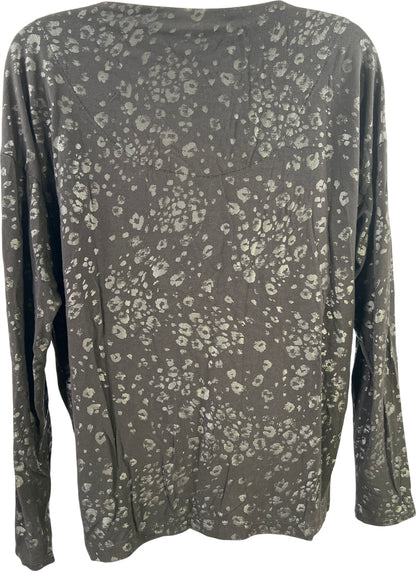 Chico’s Women’s Black Long Sleeve V-Neck Shirt - 0/US S