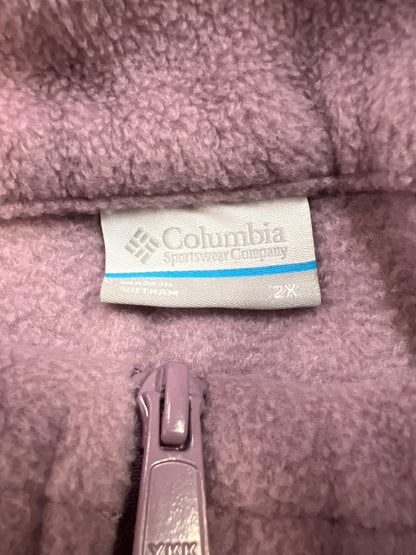 Columbia Women’s Purple Benton Springs Full Zip Fleece Jacket - Plus 2X