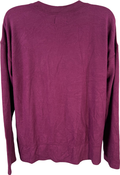 Lucky Brand Women’s Purple Cozy Crewneck Long Sleeve Shirt - S