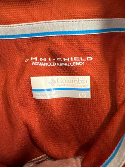 Columbia Men’s Orange Omni Shield 1/4 Zip Pullover Sweater - L