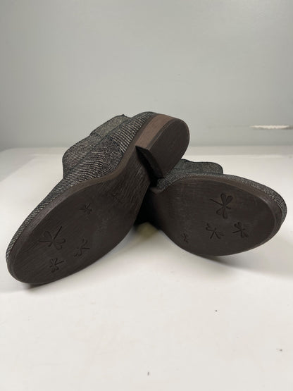 Eric Michael London Women’s Black Leather Lizard Ankle Booties - 38/US 7.5