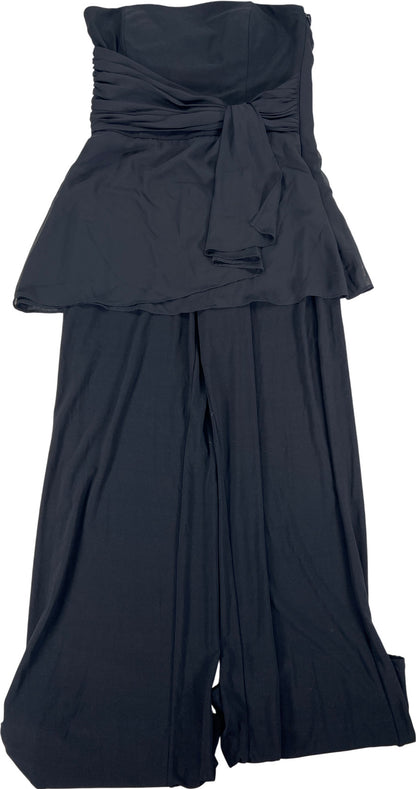 White House Black Market Women’s Black Strapless Jumpsuit - 6