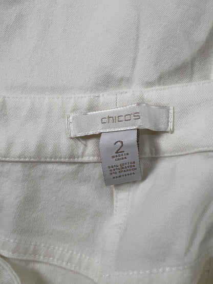 Chico’s Women’s White Stretch Denim Jeggings - 2/US 12