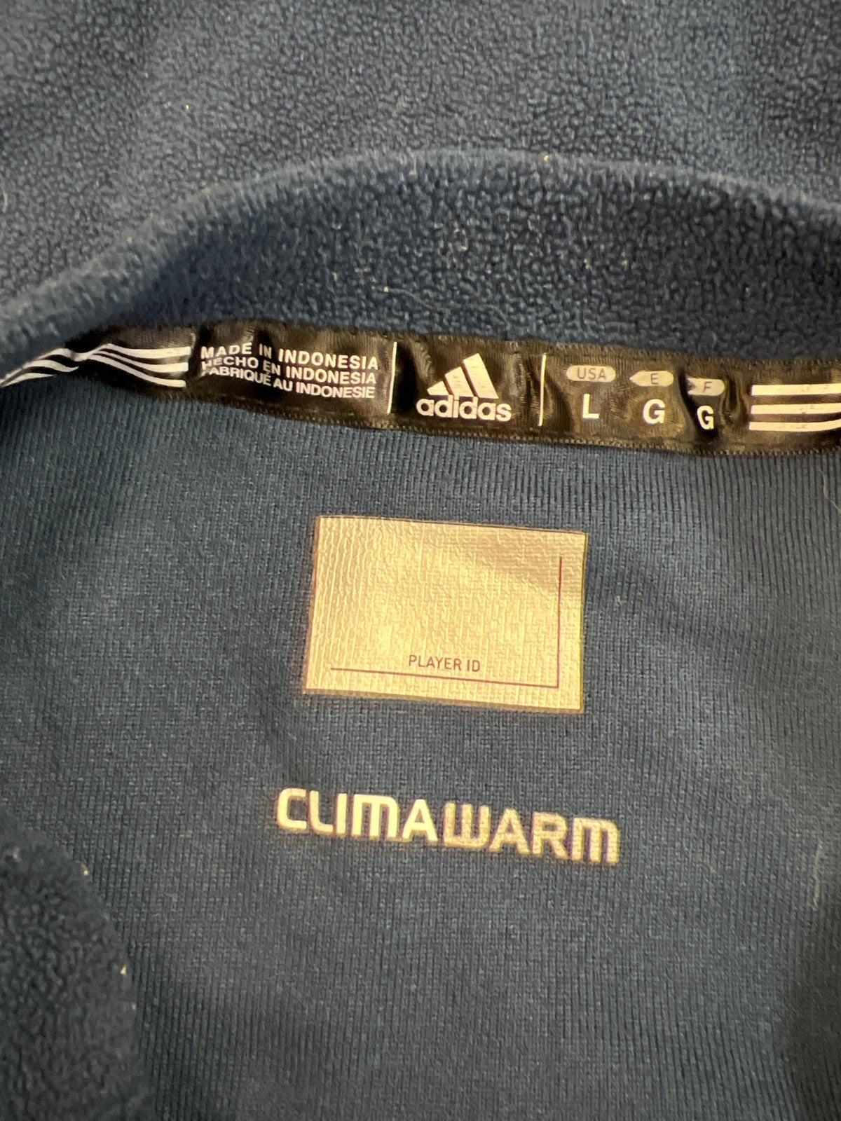 Adidas Men’s Blue/Yellow U of M Climawarm Fleece Crewneck Sweatshirt - L