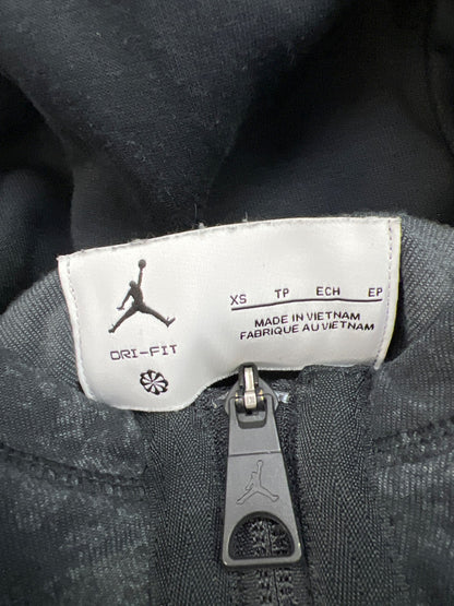 Nike Jordan Men’s Black Sport Air Full Zip Hooded Sweatshirt - XS