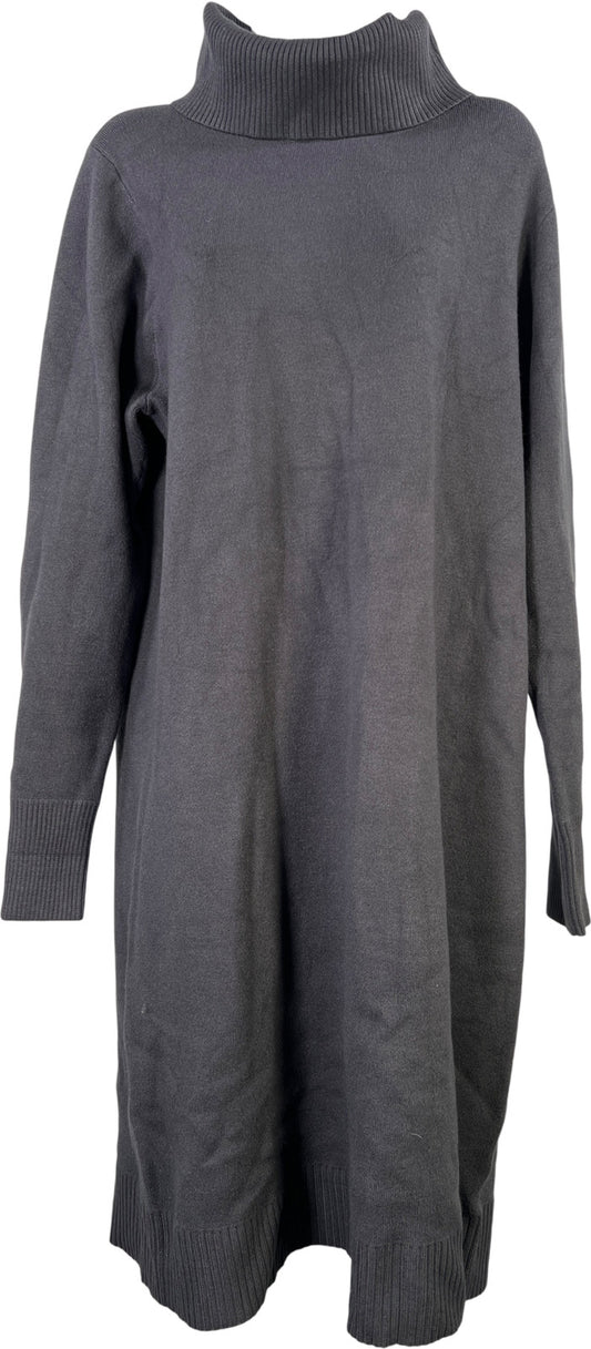 Torrid Women’s Gray Cowl Neck Long Sleeve Knee Length Sweater Dress - Plus 1X