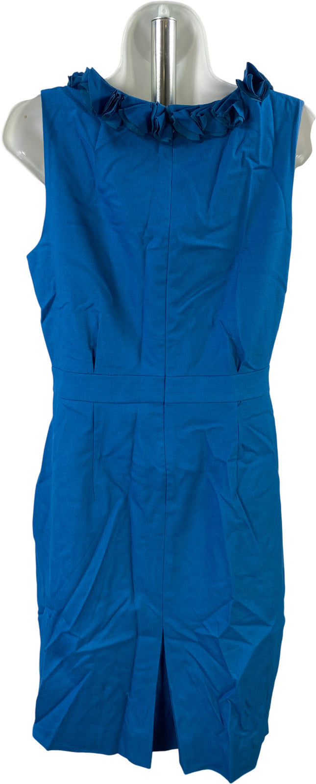 J.Crew Suiting Women’s Blue Wool Blend Sleeveless Sheath Dress - 6