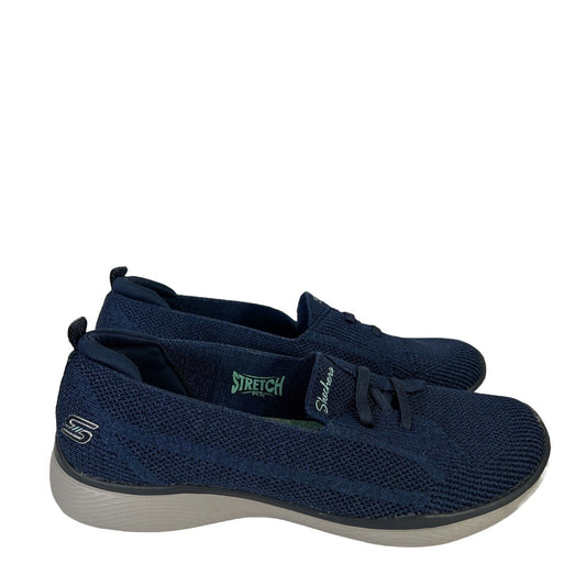 Skechers Zapatos para caminar sin cordones Microburst 2.0 de mujer de color azul - 5.5